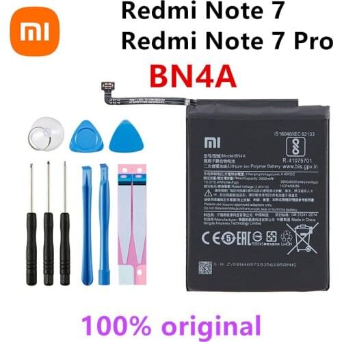 Xiao Mi 100% Orginal BN4A 4000mAh Battery For Xiaomi Redmi Note 7 Note 7 Pro M1901F7C High Quality Phone Batteries +Tools