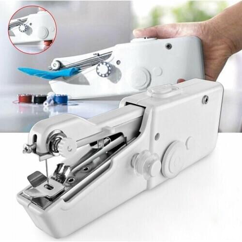 2019 Mini Portable Handheld sewing machines Stitch Sew needlework Cordless Clothes Fabrics Electric Sewing Machine Stitch Set