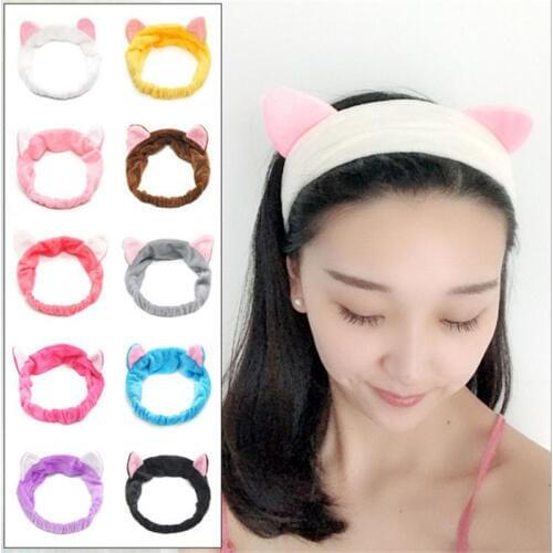 Cute Cat Ears Hair Head Band Hairbands Headbands Party Gift Headdress Headwear Ornament Trinket Hair Accessories Makeup Tools