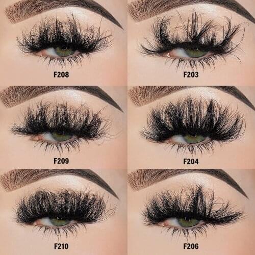 TDANCE Fluffy Mink Lashes Wholesale 5-100 Pairs 25mm Strip Lash Dramatic Messy Long Eyelashes Makeup Eyelash Wimpers Faux Cils