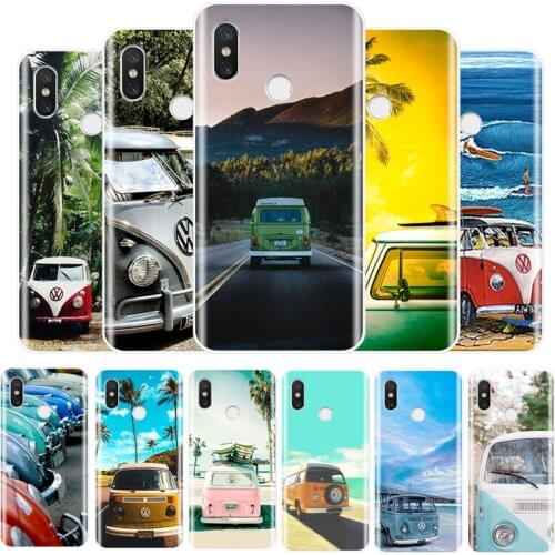 Combi Van Surf Silicone phone case For Xiaomi redmi 4 5 6 7 X A Plus Pro Note 5Pro 6 7 8 TPU soft Back Shell