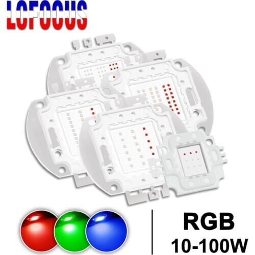 10W 20W 30W 50W 100W RGB LED COB Chip Red Green Blue Full Color For DIY 10 20 30 50 100 W Watt Stage DMX Disco Light Floodlight