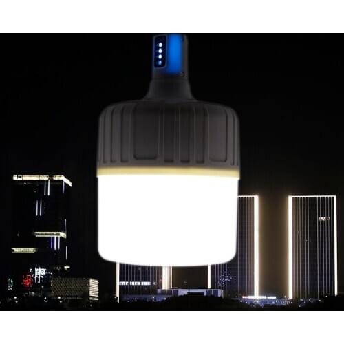 Outdoor LED Camping Light USB Rechargeable Bulb Camping Lamp 3 Mode Portable Lanterns Emergency Lights Night market lights