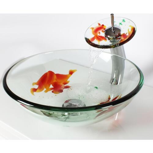 China Handmade Lavabo Washbasin Art wash basin glass Counter Top Wash Basin Bathroom Sinks vessel sink bowls