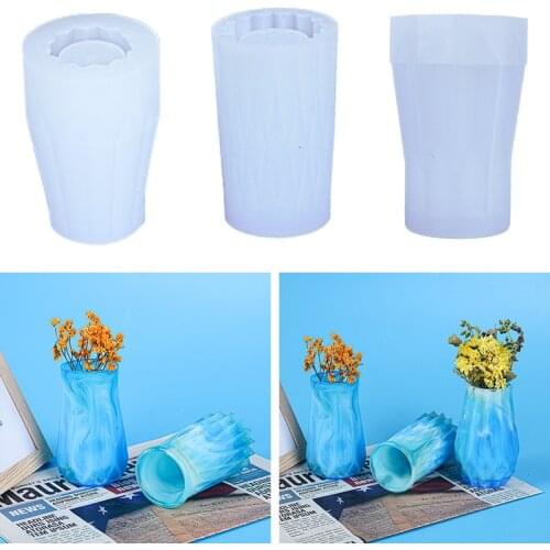 DIY Crystal Epoxy Resin Mold Vase Mirror Silicone Mold For Resin