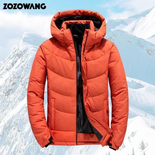 ZOZOWANG High Quality 90% White Duck Down Jacket men coat Snow parkas male Warm Brand Clothing winter Down Jacket Outerwear 4XL