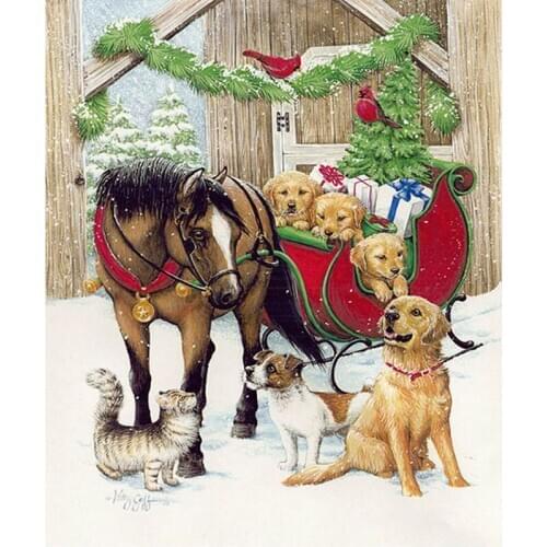 Full Square/round Diamond 5D DIY Diamond Painting Animals Embroidery Cross Stitch Rhinestone Mosaic Home Decor