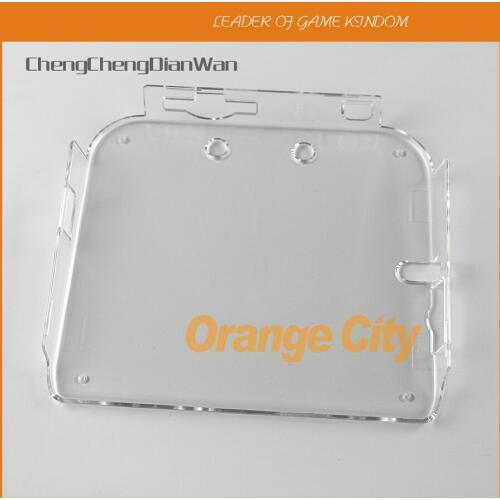 ChengChengDianWan Transparent Crystal Case Clear Skin Cover Protective Shell For 2DS with box package 10pcs/lot
