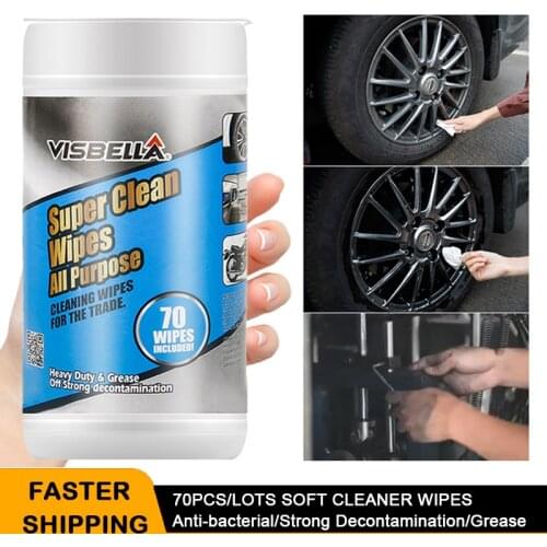 Car Cleaning Agent Wet Wipe Kitchen Grease Super Clean Wipes Car window Oil Stain Remover Heavy Duty Strong Decontamination