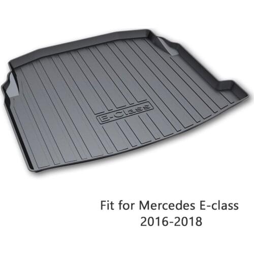 For Mercedes Benz E-class W213 2016 2017 2018 Boot Tray Waterproof Anti-slip Mat Accessories 1Set Car Cargo rear trunk mat