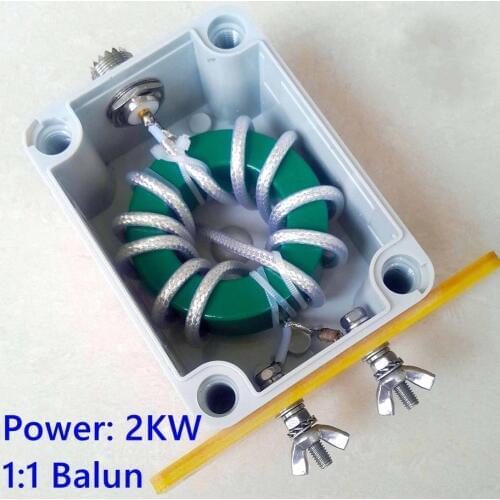 NEW 1PC high power 2KW shortwave Balance unbalance 1:1 short wave BALUN