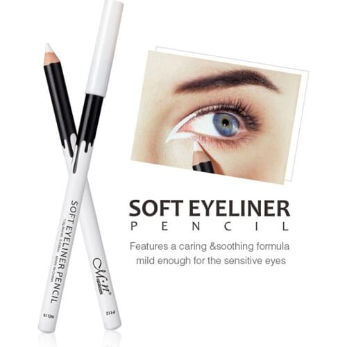 1PC New White Eyeliner Makeup Smooth Easy to Wear Eyes Brightener Waterproof Fashion Eyes Liner Pencils Eye Makeup Tool