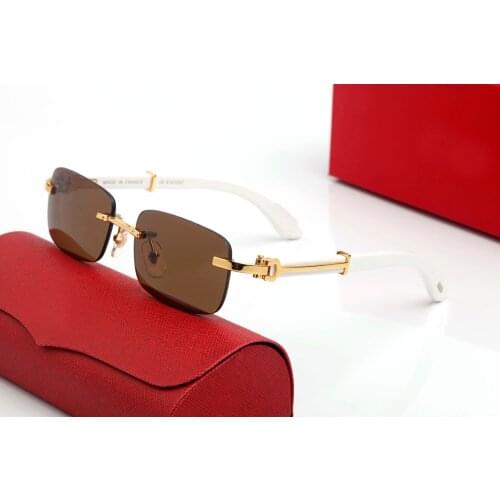 Wood Glasses Frame Men Sunglasses Gold Rimless Eyeglasses for Man Anti Reflective Clear Lens Prescription Spectacles