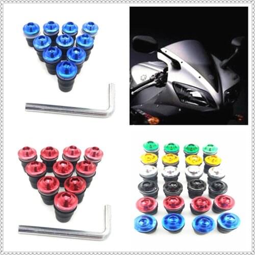 New Motorcycle Screw Kit Windscreen Windshield Bolt for HONDA CBR1100XX BLACKBIRD ST1300 ST1300A VFR800 CBR125R
