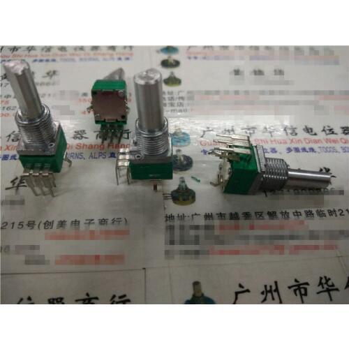 Original new 100% RK097GH 9011 vertical double potentiometer B10K mixer with midpoint handle 20MMF (SWITCH)