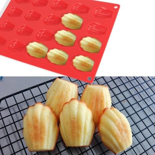 Bakeware Silicone Mini Cake Mould Baking Tray Cookie Biscuit Molds Madeleine Pan 20 Cavity