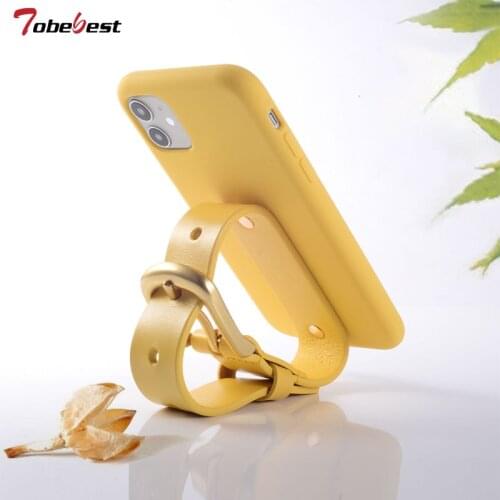 Fashion Belt wristband Liquid silicone Case for iPhone 12 Mini 11 Pro XS Max X XR 7 8 Plus SE 2020 Wrist Ring Phone holder Cover