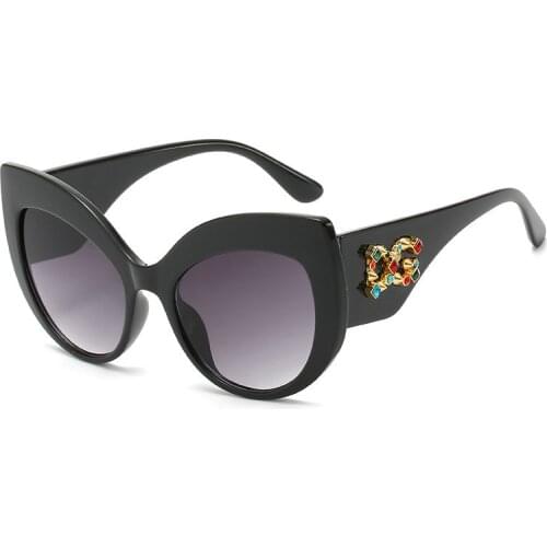 Diamond Sunglasses Cat eye Glasses Women Luxury Brand Geometric Sunglass Personality Eyewear Shades Oculos De Sol Gafas