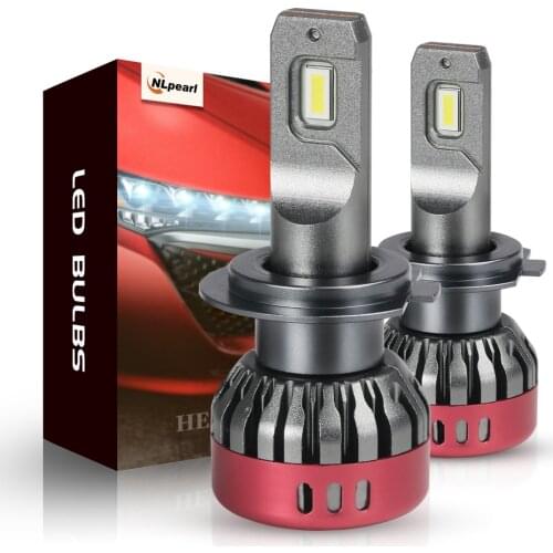 NLpearl 2x Led Headlight Bulbs H7 Led 6000K 12000ML 56W CSP Chips H4 Led H1 9005 HB3 9006 HB4 H11 H8 H9 9012 HIR2 Led HeadLights