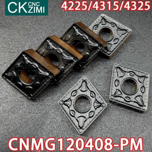 CNMG120408 PM 4225 4315 4325 External Turning Tool Carbide inserts Cutting Lathe CNC tools Lathe cutter CNMG For machining steel