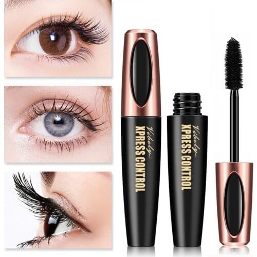 New 4D Silk Fiber Lash Mascara Waterproof VIBELY 3d Mascara For Eyelash Extension Black Thick Lengthening Eye Lashes Cosmetics