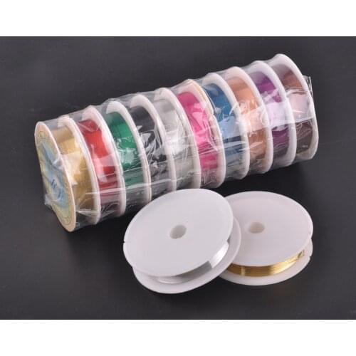 10 Spools Soft Copper Metal Craft Beading Wire Cord Lot Wholesale for Jewelry