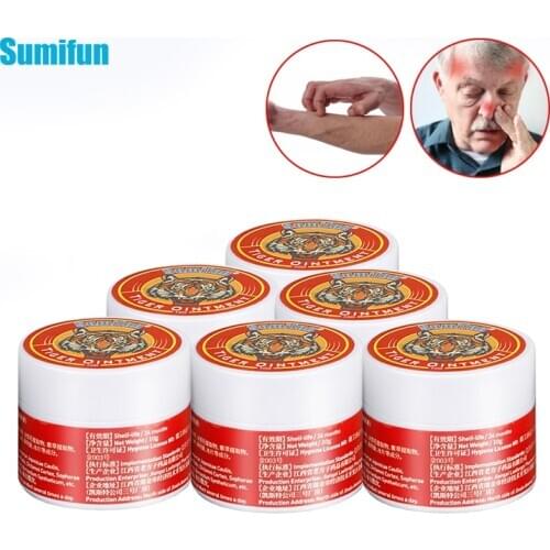 Sumifun 2/3/5Pcs Tiger Balm Cream Headache Cooling Oil Dizziness Stuffy Nose Relief Arthritis Muscle Medical Tiger Ointment
