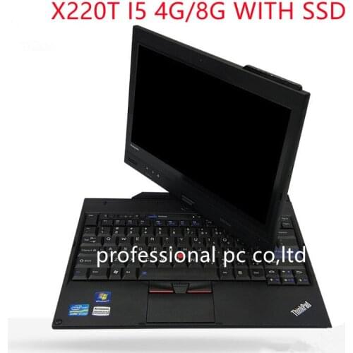 2021 12.5inch Used Laptop Computer thinkpad lenovo X220T I5 4G/8G I7 Car Diagnostic with SSD for Mb Star C4 c5 Icom a2 a3 NEXT