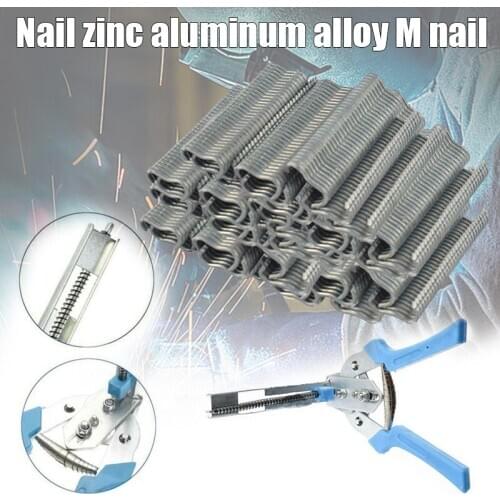 600 Pcs M Nail Hogs Ring Cage Fasten Wire Fencing Fence for Binding Fixing Mattresses SEC88
