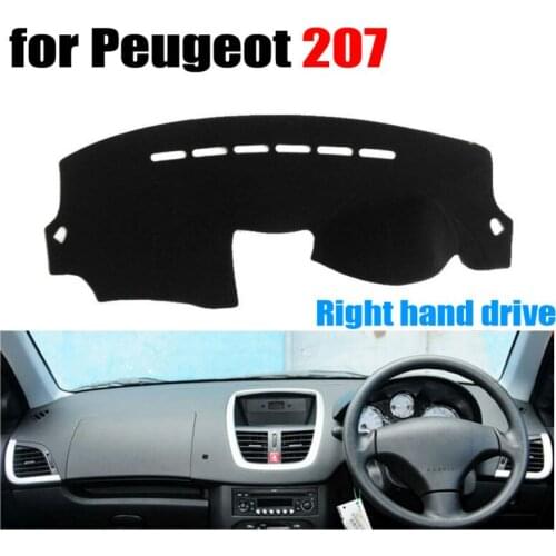 Car dashboard covers mat for Peugeot 207 all the years Right hand drive dashmat pad dash cover auto dashboard accessories
