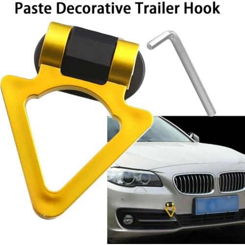 Car V-shaped Tow Hook Decorative Sticker Universal Paste-type Tow Hook Simulation Abs Car Paste Decorative Trailer Hook