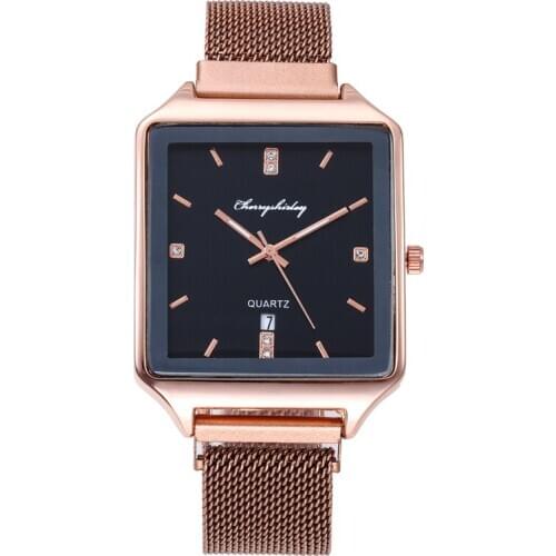 2020 Fashion Casual Women Watches Luxury Alloy Belt Ladies Wristwatch Clock for Women Rose Gold Quartz Watch relogio feminino