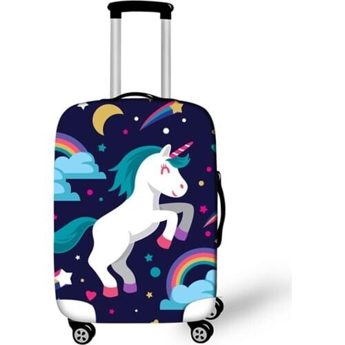 3D Unicorn Luggage Cover Cartoon Suitcase Dust Covers Kids Trolley Baggage Bag Protection Case Travel Accessories for 18-32 inch
