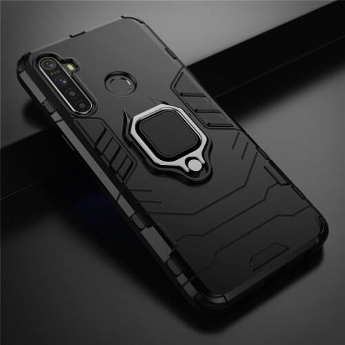 For Realme 5i Case RMX2030 Magnetic Car Shockproof Ring Armor Cover For OPPO Realme 5 i Realme5i 5i RMX2030 Coque Skin Fundas