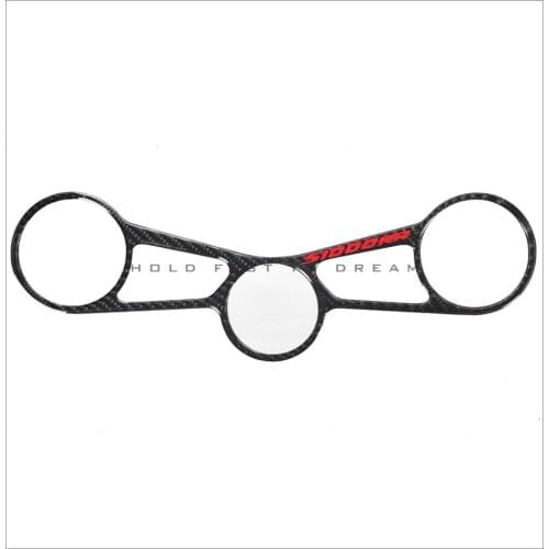 For BMW S1000RR 2015-2017 Carbon Fiber Stickers Top Triple Clamp Yoke Decals