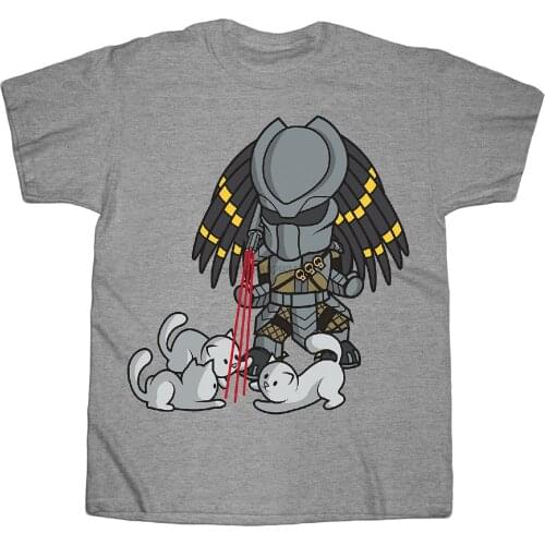 Predator Cat Laser Sight Adult T-Shirt - Science fiction film Thriller action Summer Short Sleeve Streetwear Tees Unisex
