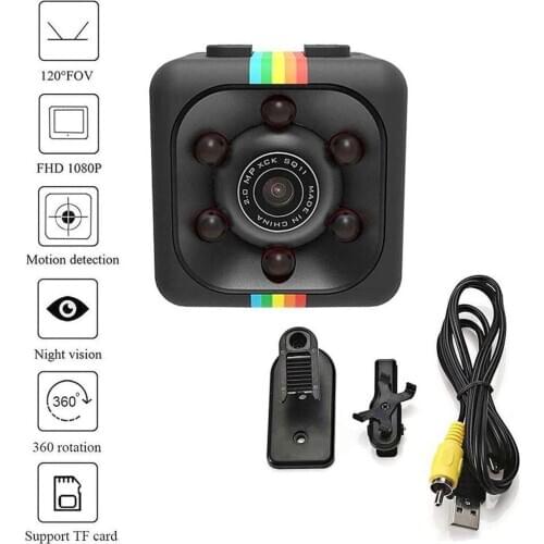 Mini Camera Night Vision DV HD Camcorder Camera Car DVR Infrared Car Camera