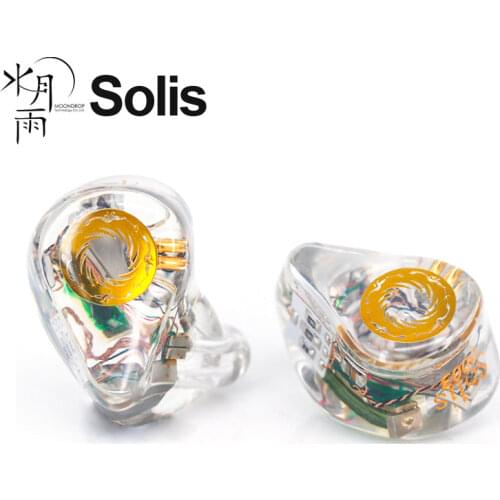 MoonDrop Solis Transparent version 2EST+4BA Hybrid Drivers HiFi In-Ear Earphone with Detachable Cable
