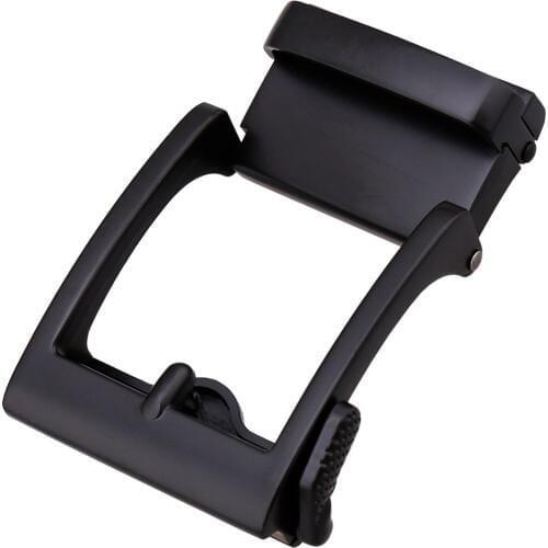 3.5cm Width Brand Fashion Automatic Buckle Black Genuine Leather Belt Buckle Mens Belts Cow Leather Belts Buckle Head for Men