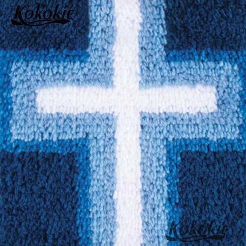 Crocheting rug kits embroidery Pillowcase diy Needlework latch hook rug kits 3d carpet cross stitch rug kit to stitch cushion