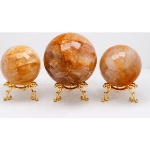 Natural Multi-inclusions Crystal Ball Minerals Collection Home Decor