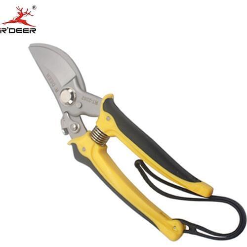 RDEER 8''/200mm Garden Scissors Elbow Blade Cutting Sharp Stainless Steel Durable Gardening Scissors Hand Tools