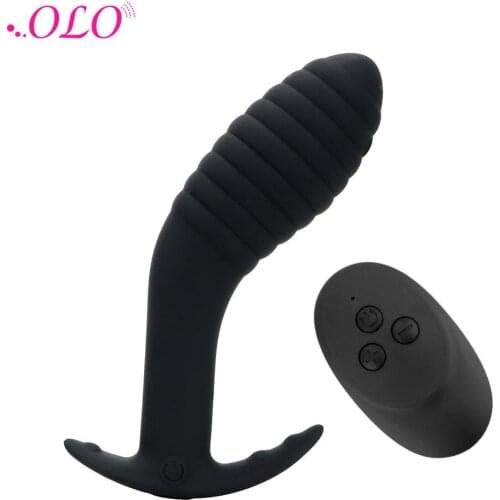 OLO 10 Speeds Anal Plug Vibrator Prostate Massage Butt Plug Adult Products Anus Pussy Masturbator Sex Toys for Women