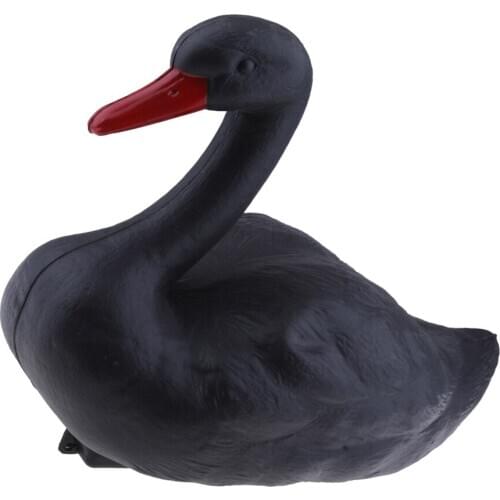 Realistic Swan Decoy Pest Garden Yard Scarer Scarecrow Ornament Decoration