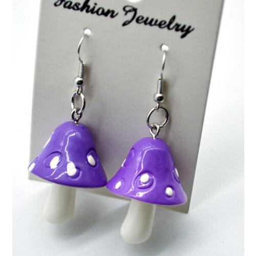 Retro Jewelry for Women Sweet Mushroom Earrings 2021