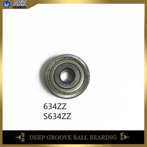 S634ZZ 634ZZ 634RS Bearing 4*16*5 mm ( 10 Pcs ) ABEC-1 Grade S634ZZ 634RS 634 Z Stainless Steel Miniature S634 ZZ Ball Bearings