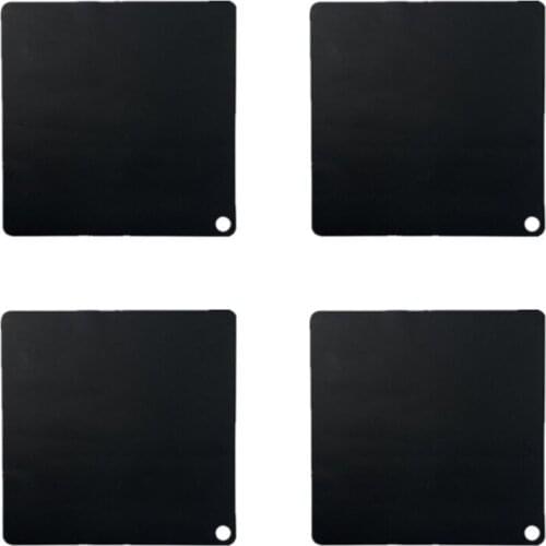 Silicone Protective Mats, Kitchen Induction Cooker Protector, Heat Resistant, Non Slip, Waterproof, Washable, Set of 4