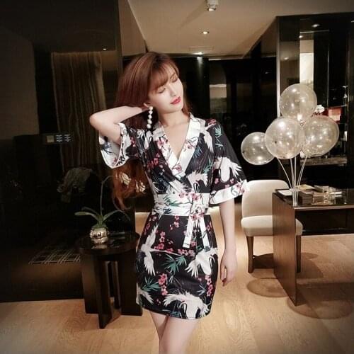 Cheongsam Sexy Japanese Dresses Traditional Chinese Dress Qipao Sexy Geisha Japanese Robe Oriental Dress 10095