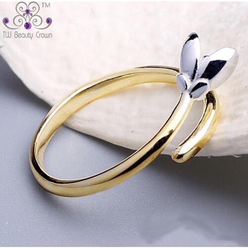 TW Beauty Crown Women's Gold Rings