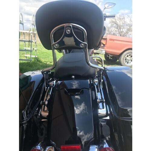 Rear Adjustable Detachable Backrest Sissy Bar For Touring Street Glide Road King 2008 2009 2010 2011 2012 2013 2014 2015 2016